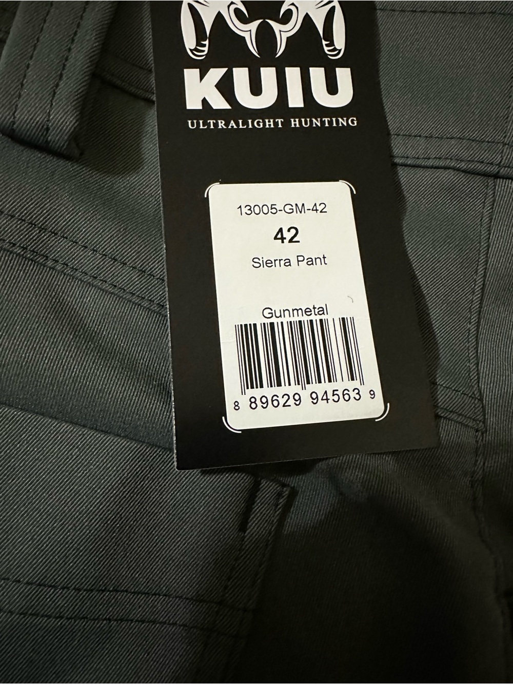 KUIU Men's gun metal Tactical Outdoor Pants - Picture 3 of 7